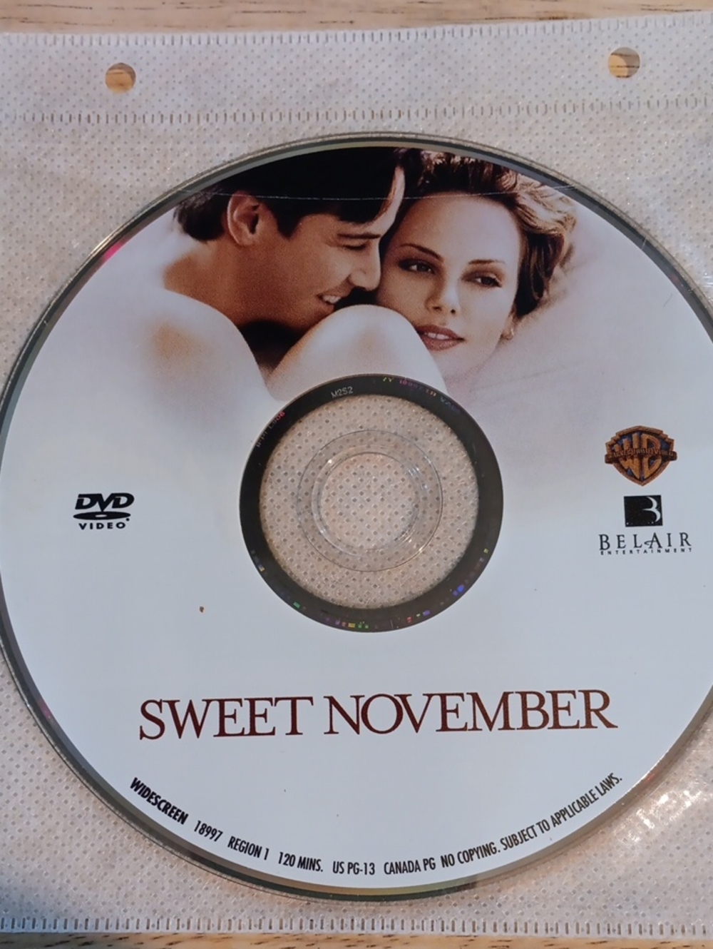Sweet November DVD *NO CASE*